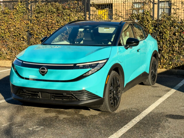 A Nissan Leaf