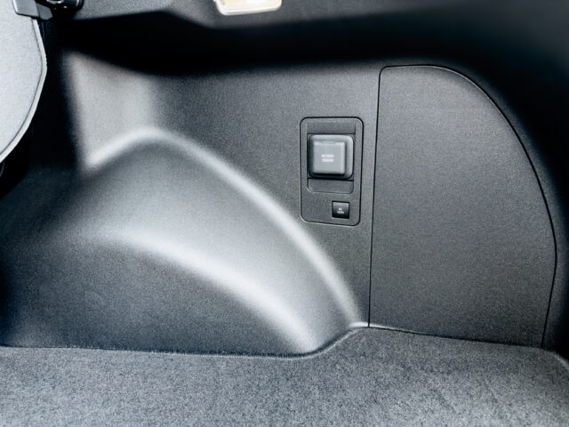 An AC power port in a Toyota bZ