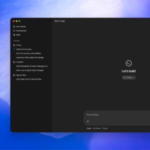 A screenshot of a simple panel, with conversations listed on the left