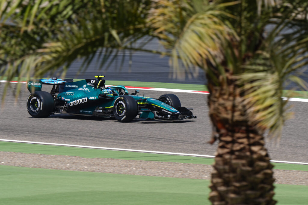 Aston Martin's Fernando Alonso during day two of Formula One Aramco Pre-Season Testing at Bahrain International Circuit, Sakhir. Picture date: Thursday February 12, 2026. (Photo by Bradley Collyer/PA Images via Getty Images)