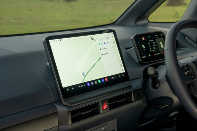 Kia PV5 infotainment screen.
