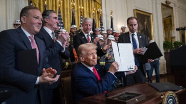 Trump gloating after signing executive order