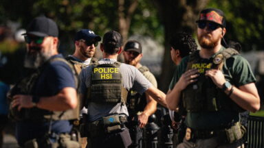 HSI officers in uniform