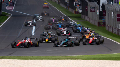 The race starts during the Formula 1 Qatar Airways Australian Grand Prix 2026 in Melbourne, Australia, on March 8, 2026. (Photo by Alessio Morgese/NurPhoto via Getty Images)