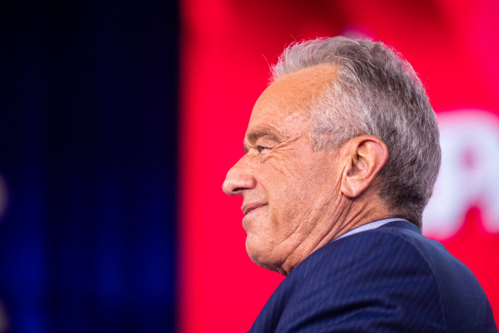 Robert F. Kennedy Jr. podczas wystąpienia publicznego