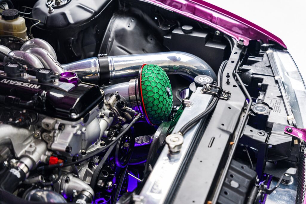 Nissan 240 SX engine bay
