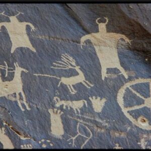 A petroglyph from Newspaper Rock, a site along Indian Creek in southeastern Utah.