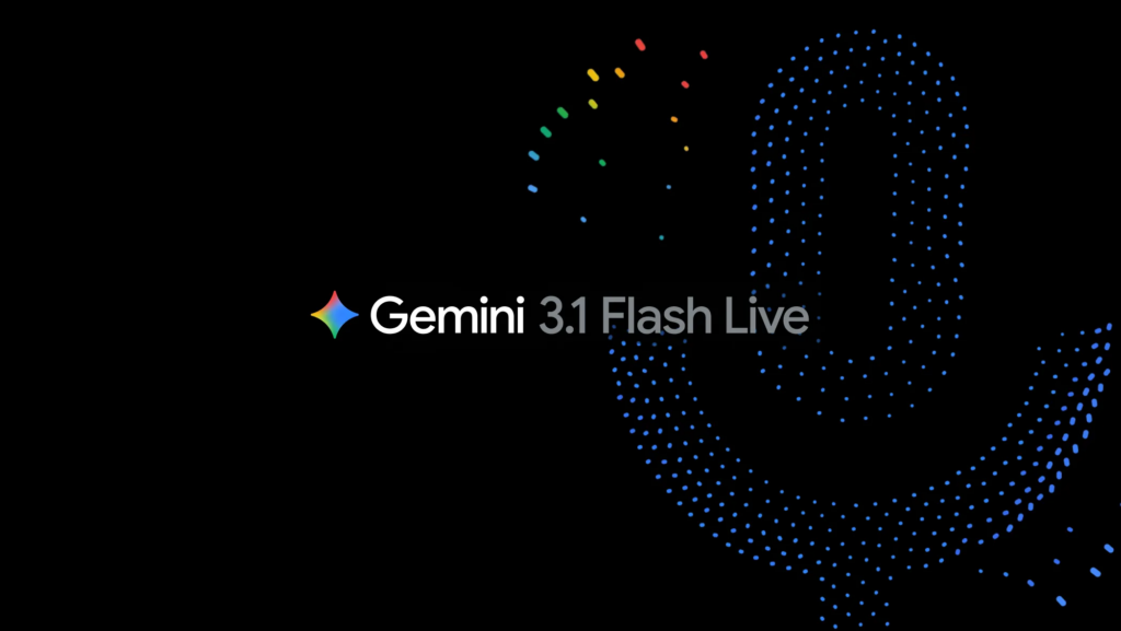 Interfejs Google Gemini 3.1 Flash Live