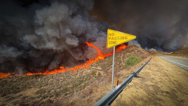 Brush fire in LA in 2025