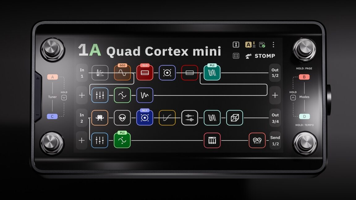 Quad Cortex mini amp modeler: All the power, half the size
