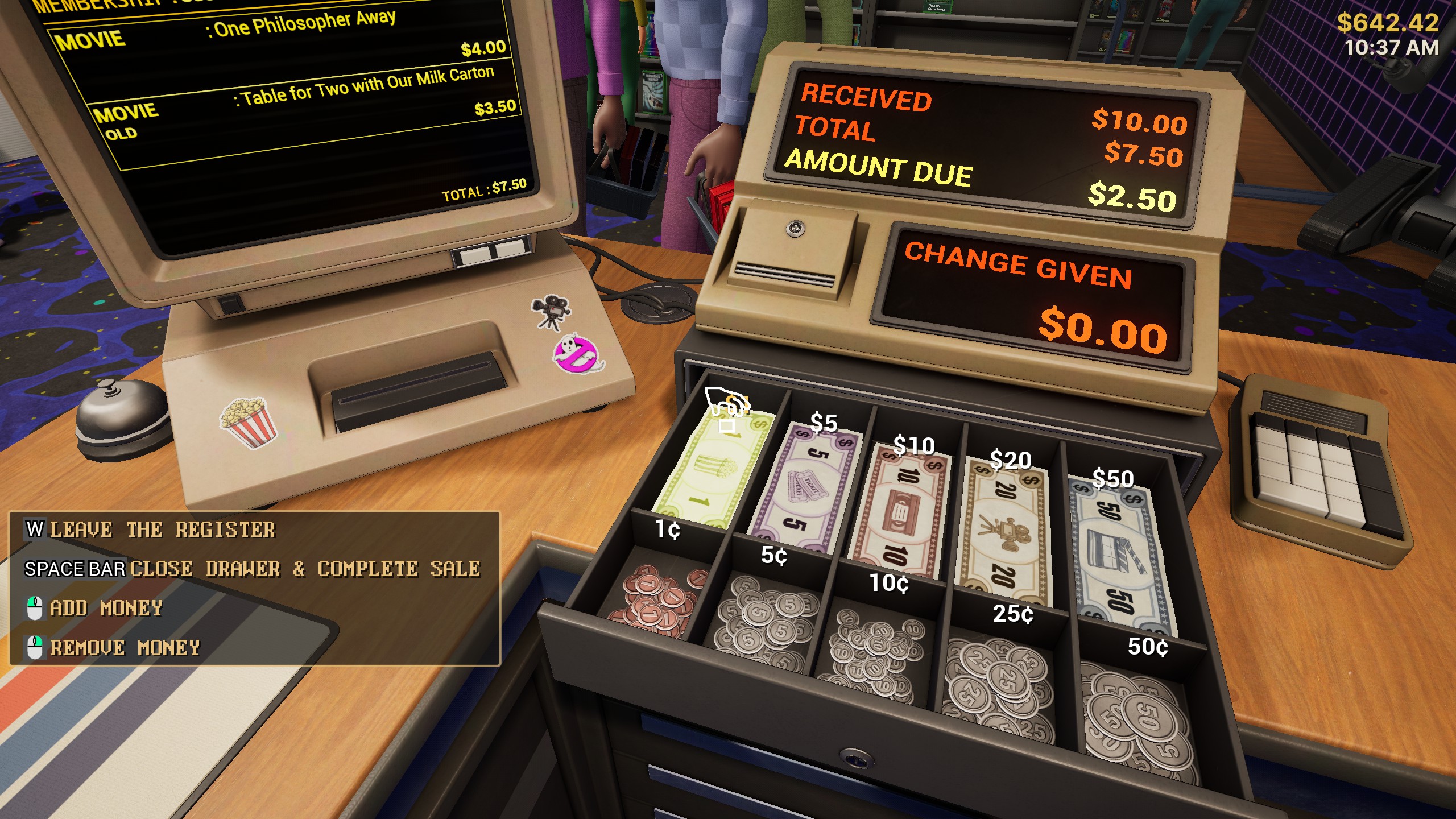 Rows of VHS tapes in a video store