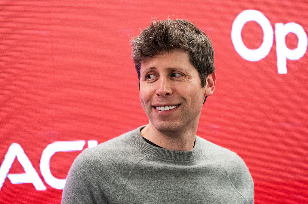 Sam Altman during a public appearance