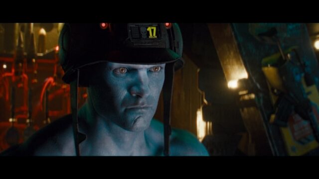 A blue soldier