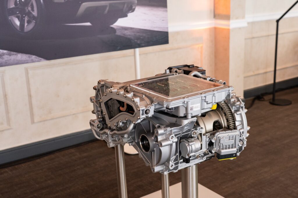 A Porsche electric motor drive unit