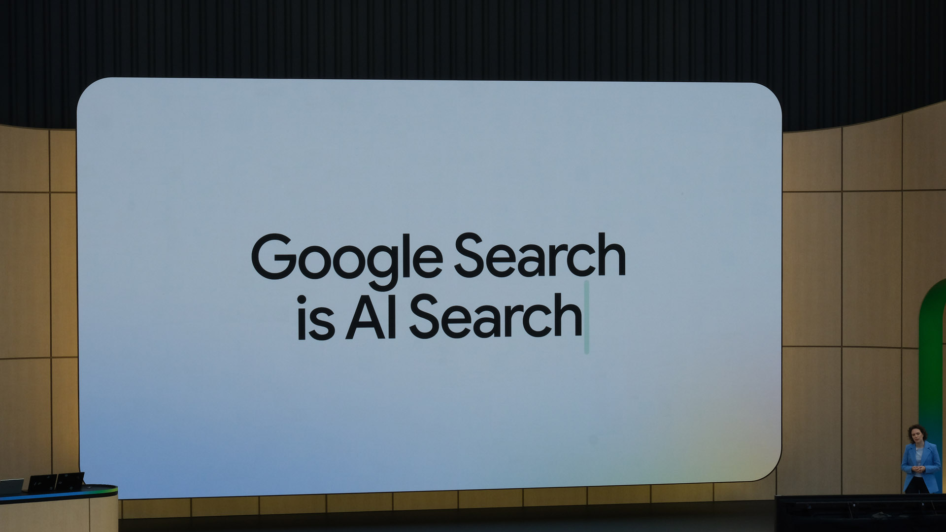 Google AI Mode search interface and user interaction demonstration
