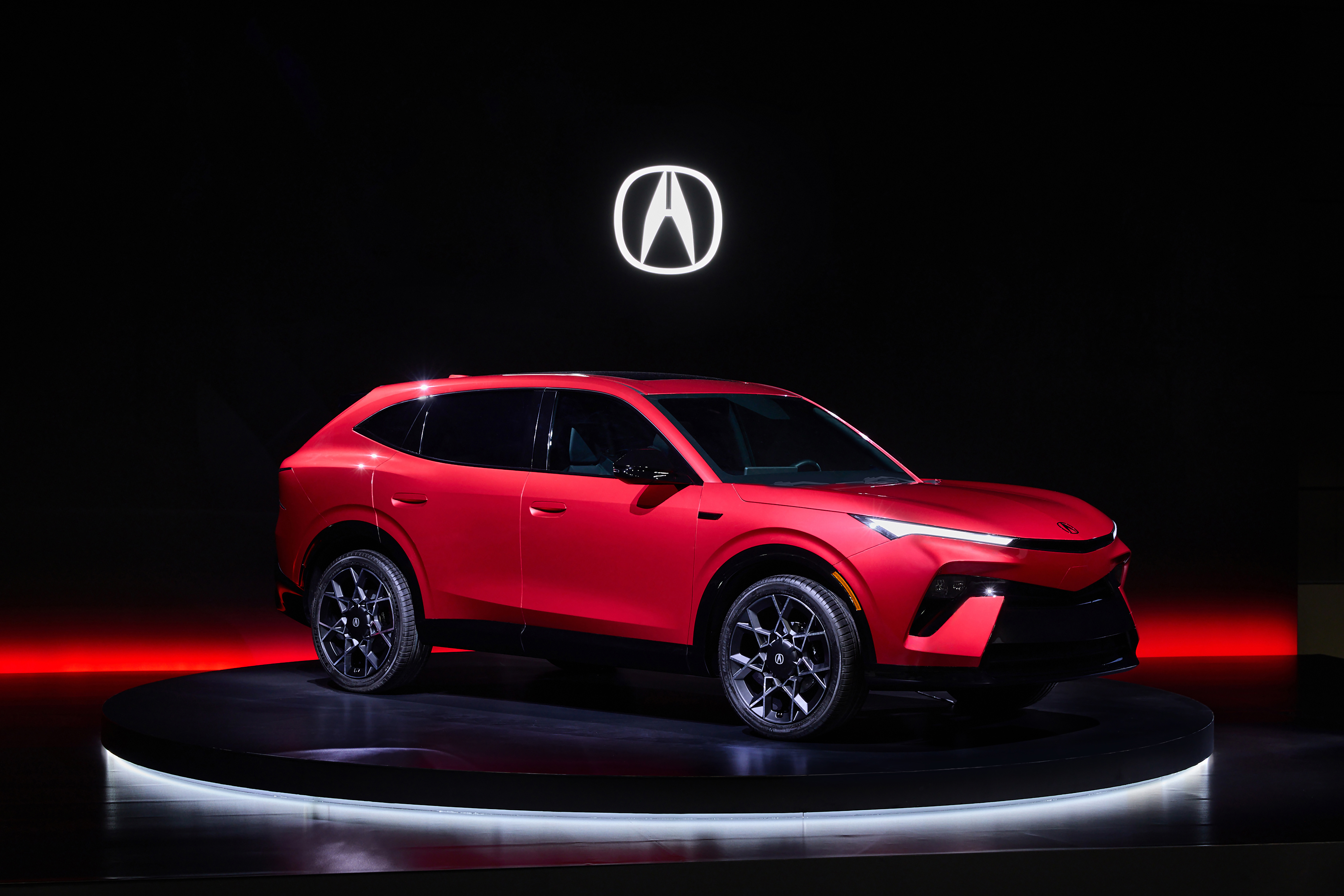Honda CEO Toshihiro Mibe presenting new strategy at press conference