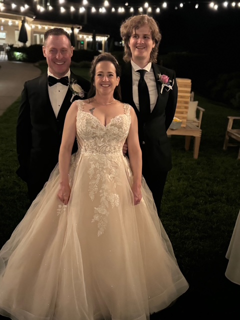 Angus Scott, Leila Turner-Scott, and Sam Nelson in a family photo.