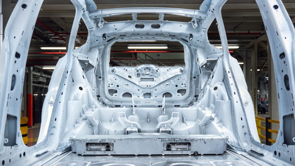 Volvo EX60 body in white