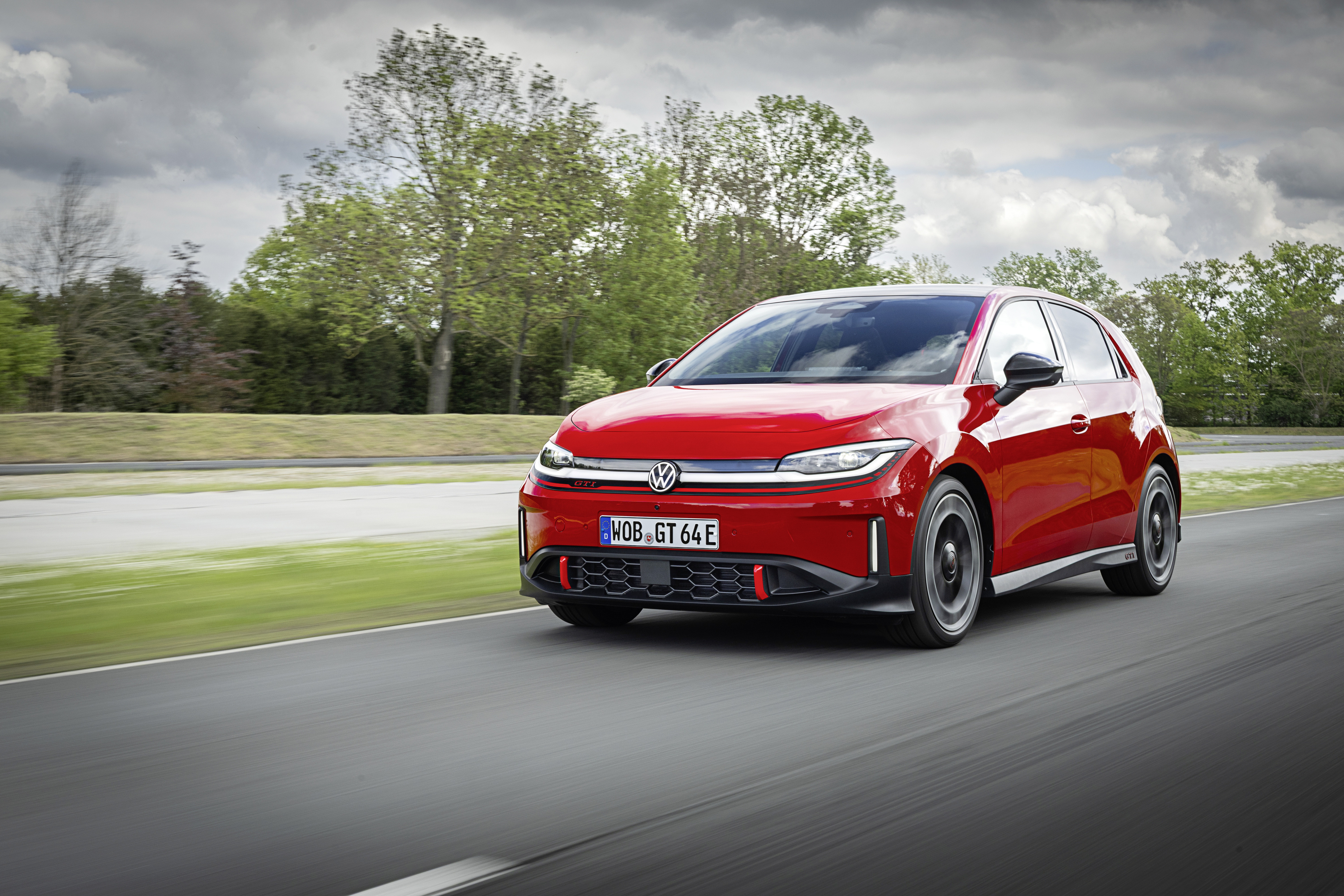 A VW ID. Polo GTI on the road
