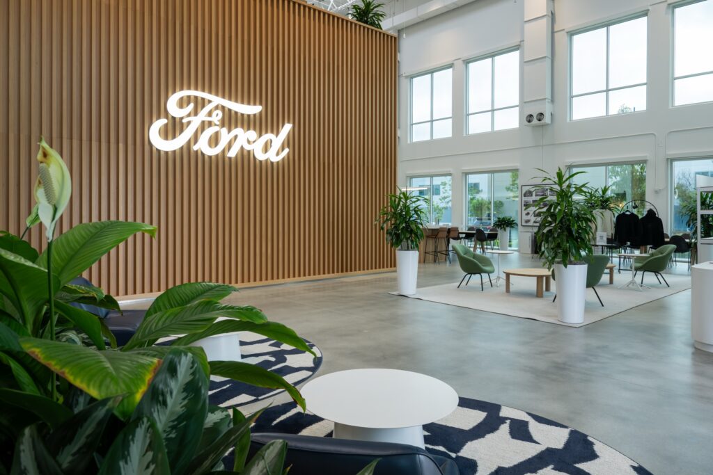 A building lobby
