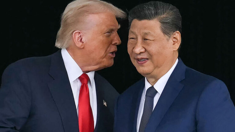 Listing image for first story in Most Read: Desperate Trump taps "Tim Apple," Jensen Huang, Elon Musk to attend Xi summit