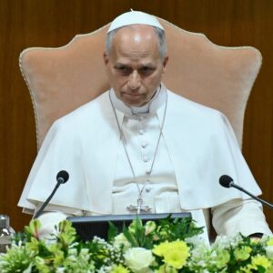 Pope Leo XIV presents "Magnifica Humanitas" at the Vatican.