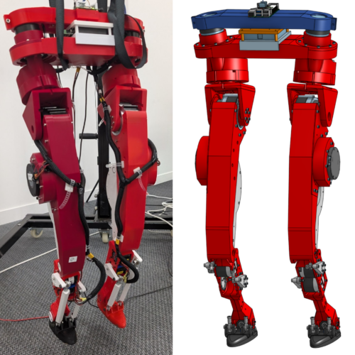 3D-printable humanoid legs let robotics experiments run wild