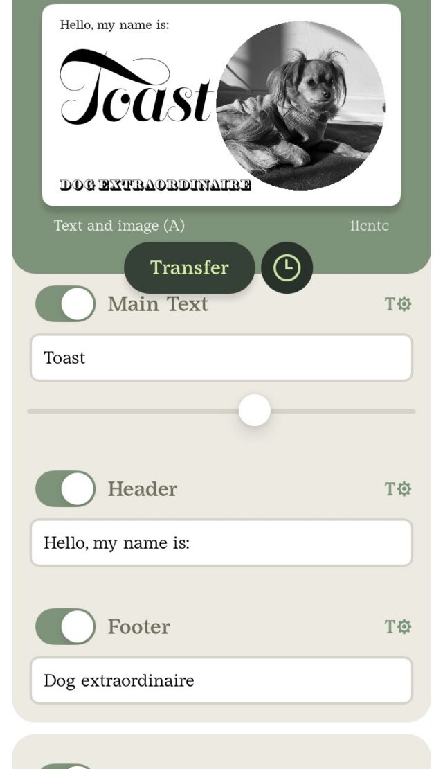 Dory Sign app screenshot