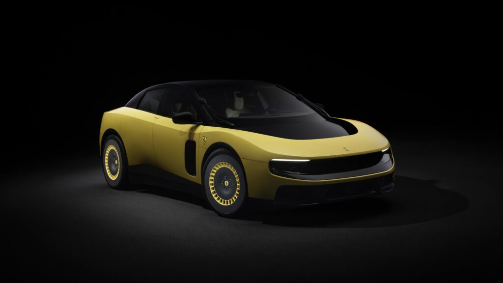 A yellow Ferrari Luce