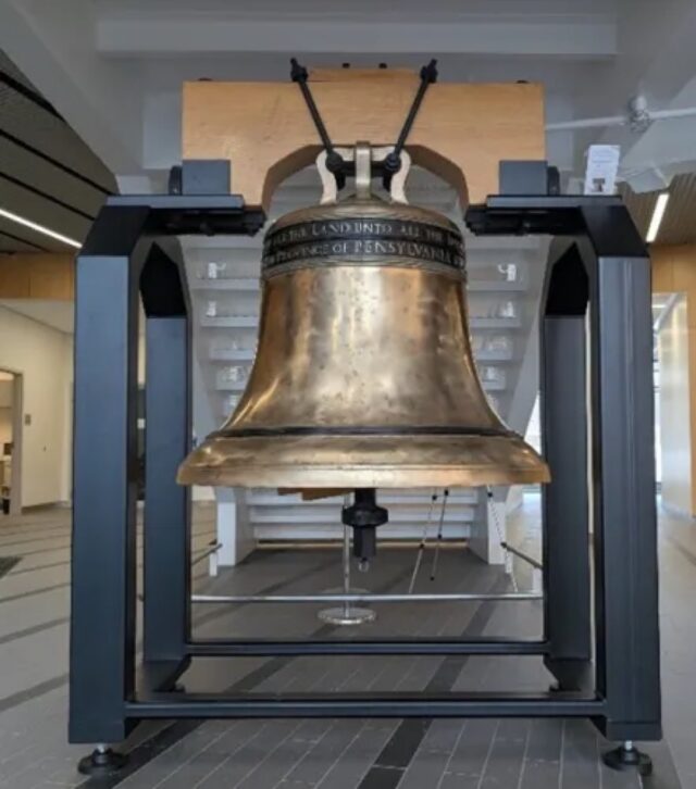 the Liberty Bell replica at Penn State Behrend