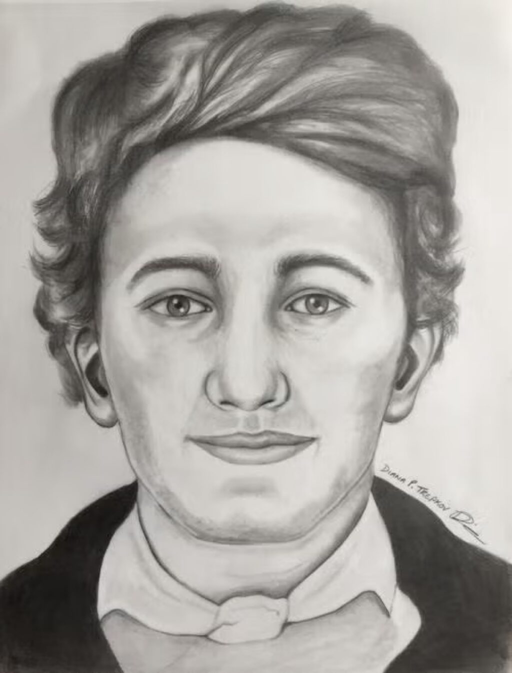 2D forensic facial reconstruction of David Young, Boy 1st Class from the HMS Erebus, who died at Erebus Bay.