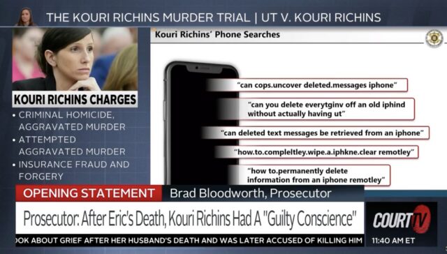 Photo of One of the exhibits from Richins' trial.
