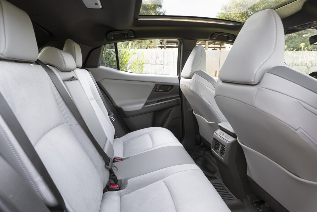 Toyota C-HR rear seat.