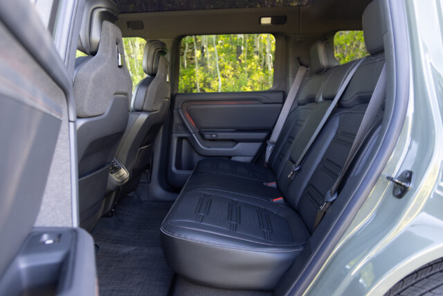Rivian R2 rear seat