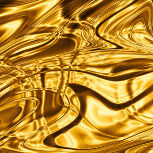 Abstract image of molten gold
