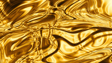Abstract image of molten gold
