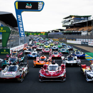 LE MANS, FRANCE - JUNE 9: The line up of cars photograph during previews ahead of the Le Mans 24 Hours at the Circuit de la Sarthe on June 9, 2026 in Le Mans, France. (Photo by James Moy Photography/Getty Images)