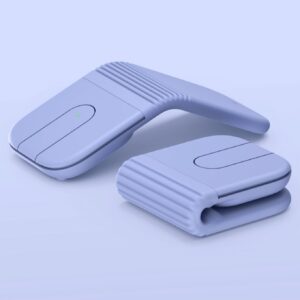 Two Logitech Mobi Fold mice in Lilac
