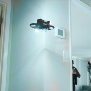 Odd police video shows drone removing knife from motionless suspect