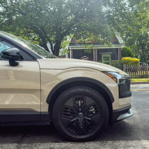 The front of a Volvo EX30 Cross Country