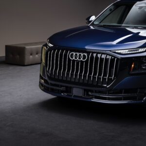 An Audi Q9 front