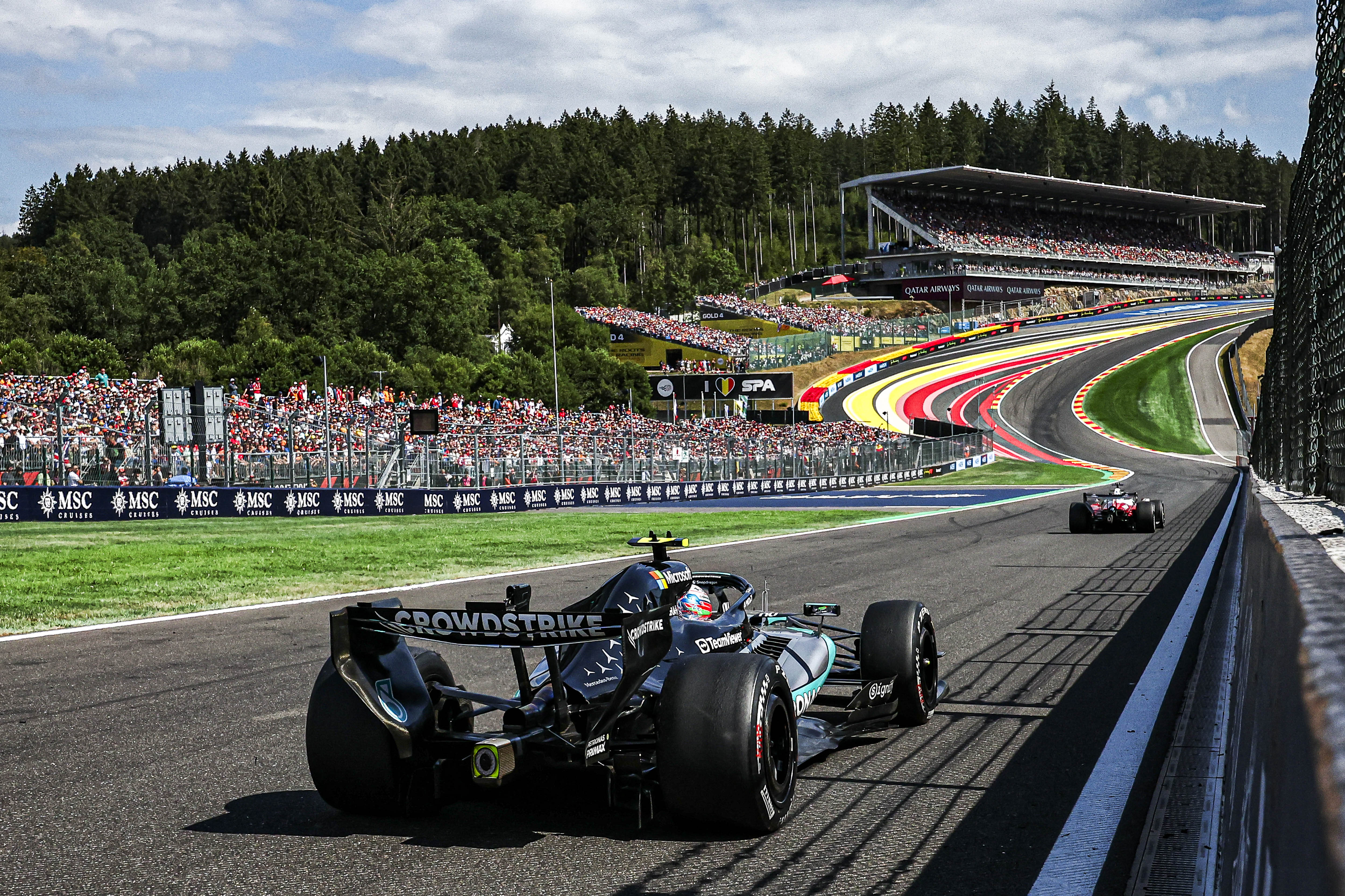 Kimi Antonelli trên chiếc Mercedes-AMG F1 W17