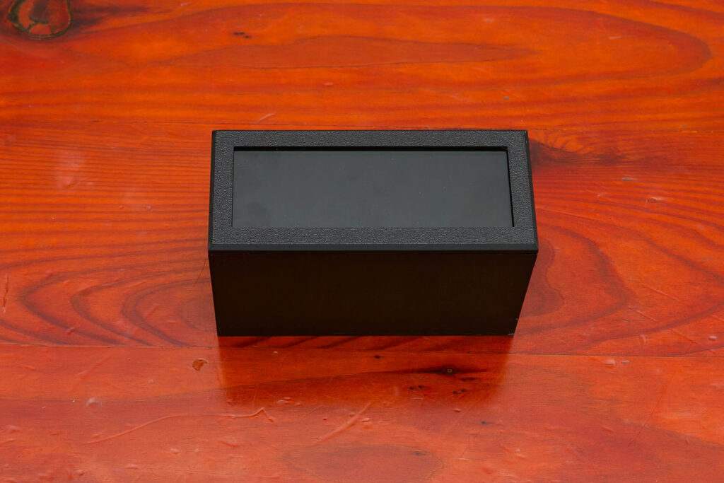 Photograph of the clock's assembled components