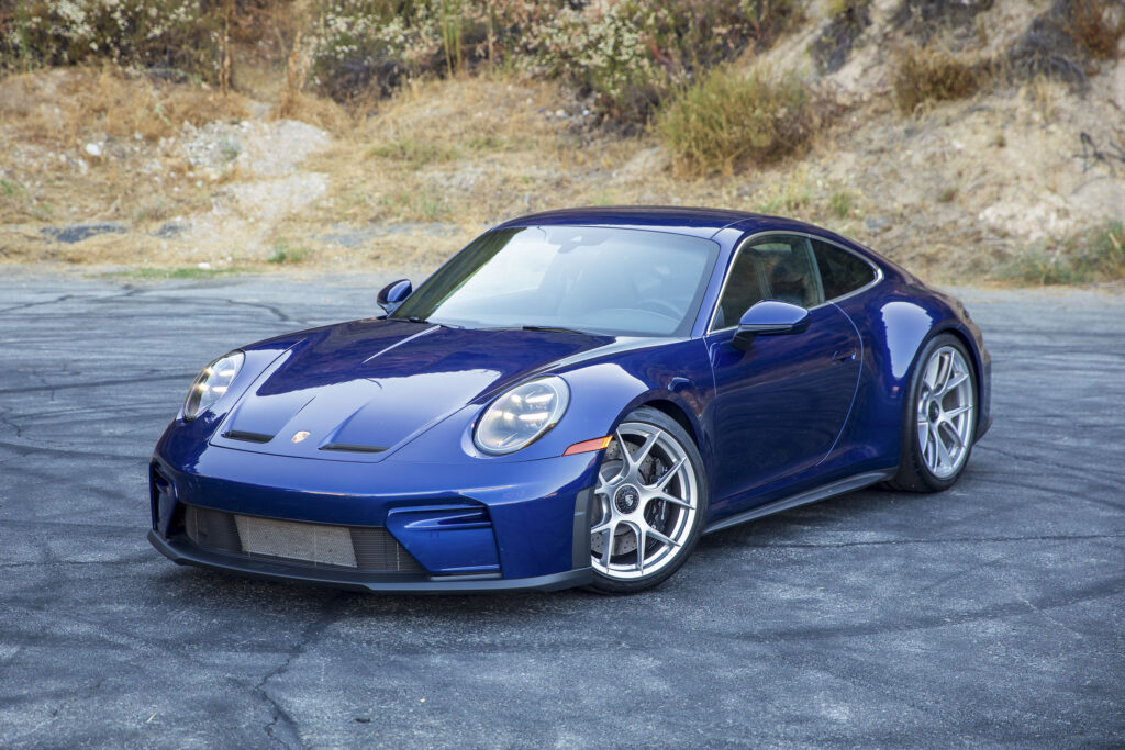 A blue Porsche 911 GT3