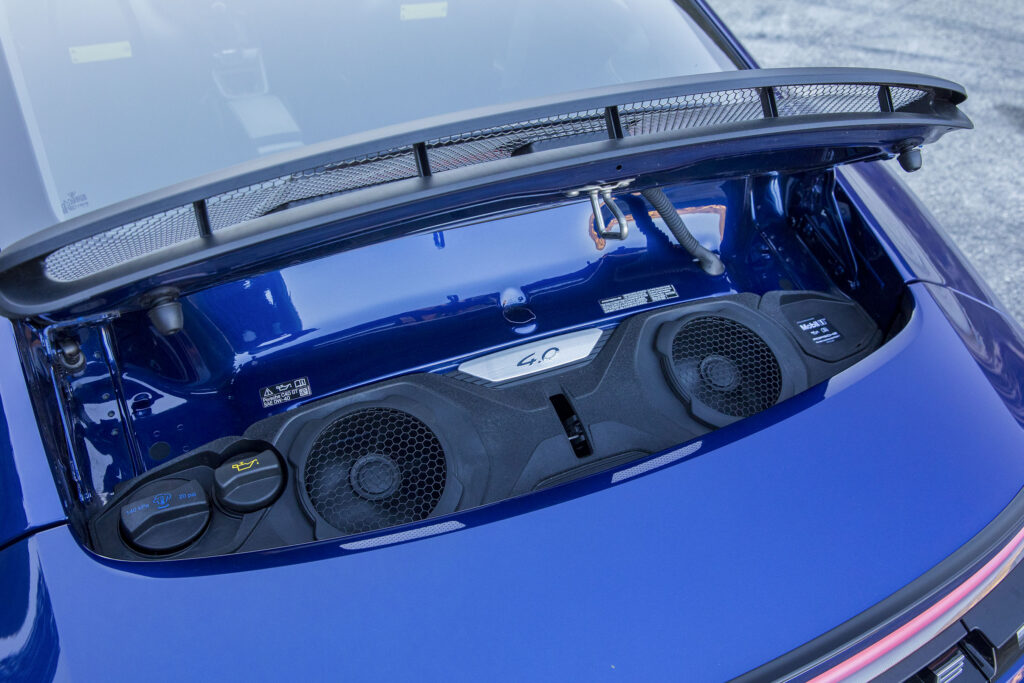 Porsche 911 GT3 engine cover.