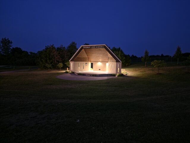Amphitheater at night with Z Fold 8 Ultra