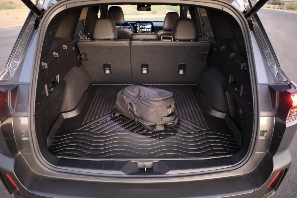 Subaru Outback cargo area.