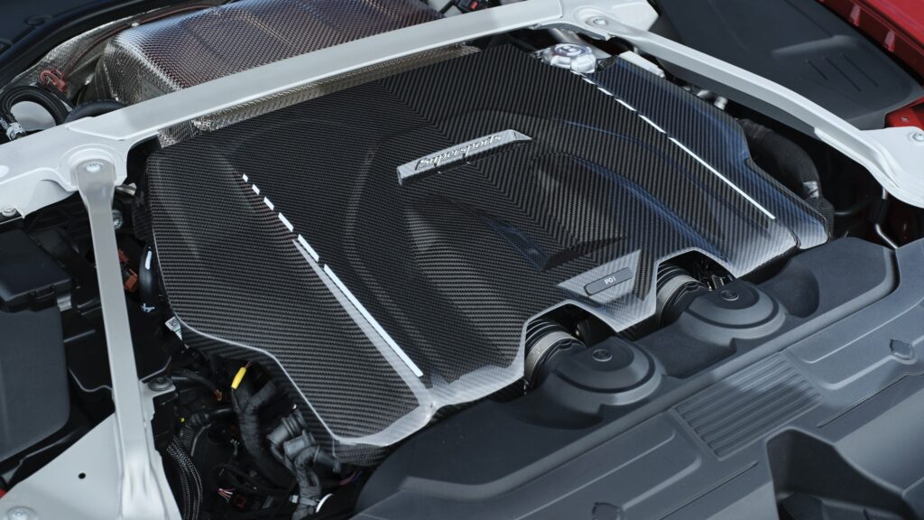 A Bentley engine cover