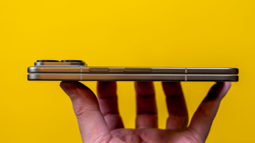 Side view of Pixel 11 Pro Fold
