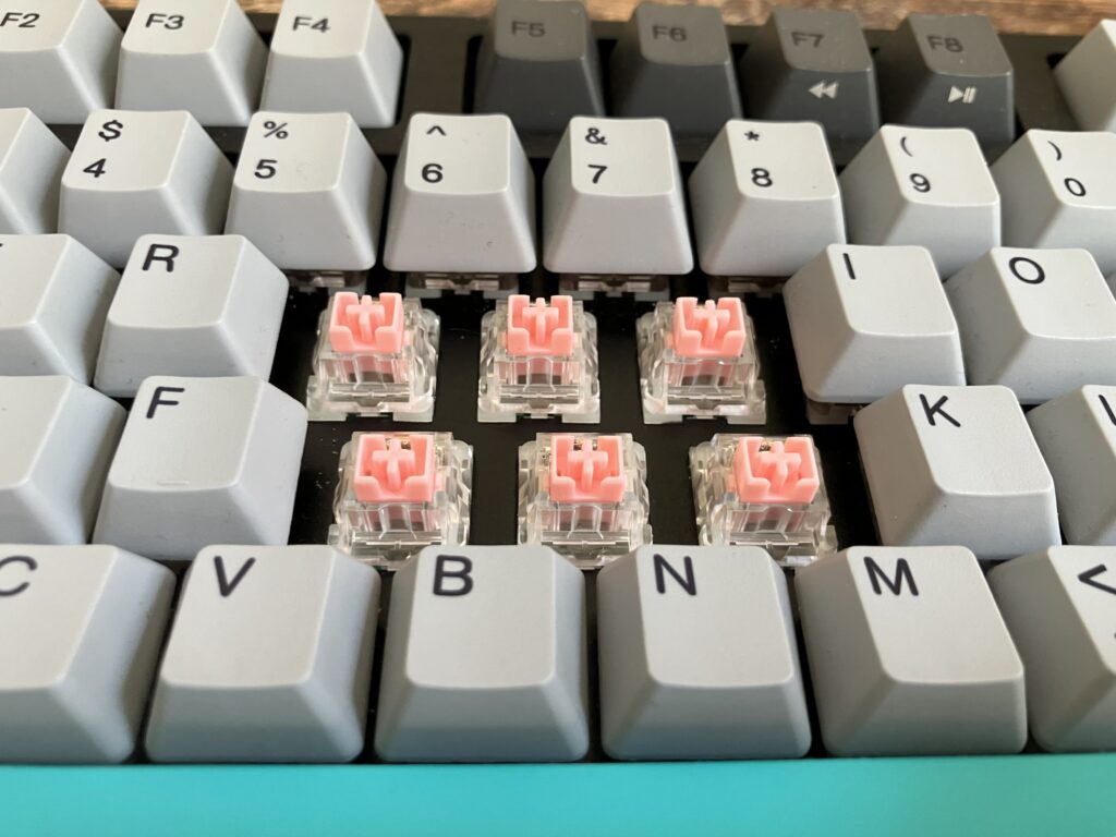 Varmilo's Flaming EC switch look like traditional switches.